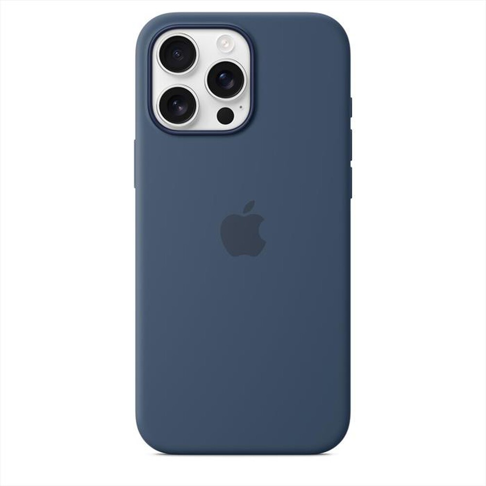 "APPLE - Custodia MagSafe in silicone per iPhone 16 Pro Max-Denim"