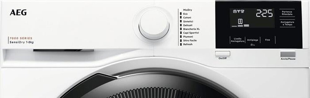 Immagine del prodotto AEG - Asciugatrice TR7HG8C 8Kg Classe C-Bianco
