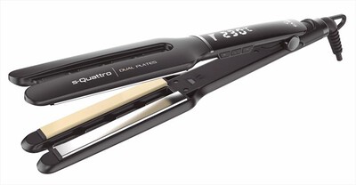 GAMA - Piastra per capelli S-QUATTRO DUAL PLATES-NERO
