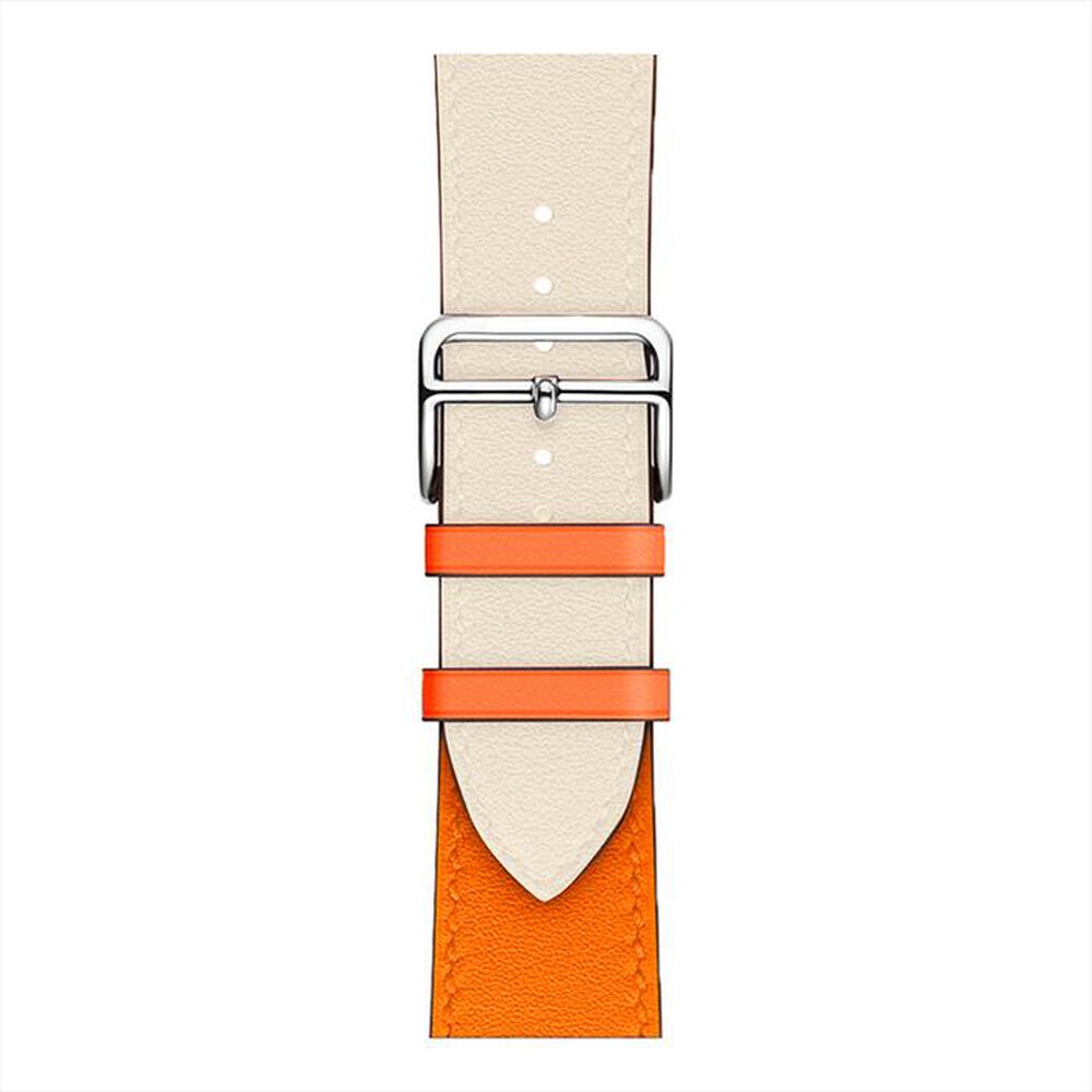 "AAAMAZE - CINT.APP.LEAT.38/40.-Cream/Orange"