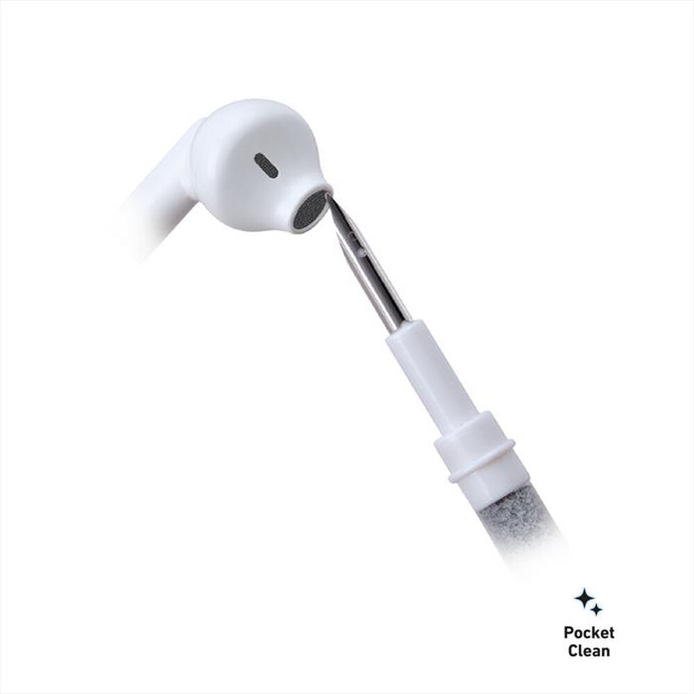 "SBS - Kit di pulizia 3 in 1 per auricolari TEEARCLEANSET-Bianco"