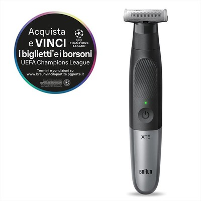 BRAUN - Regolabarba SERIES X XT5100-NERO/GRIGIO METALLIZZATO