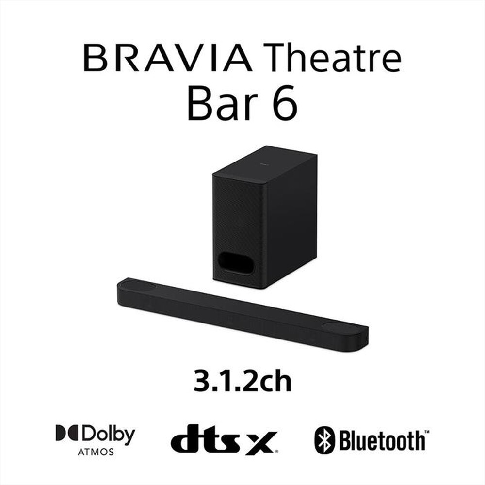 SONY - BRAVIA Theatre Bar 6 HTBD60.CEL-Nero