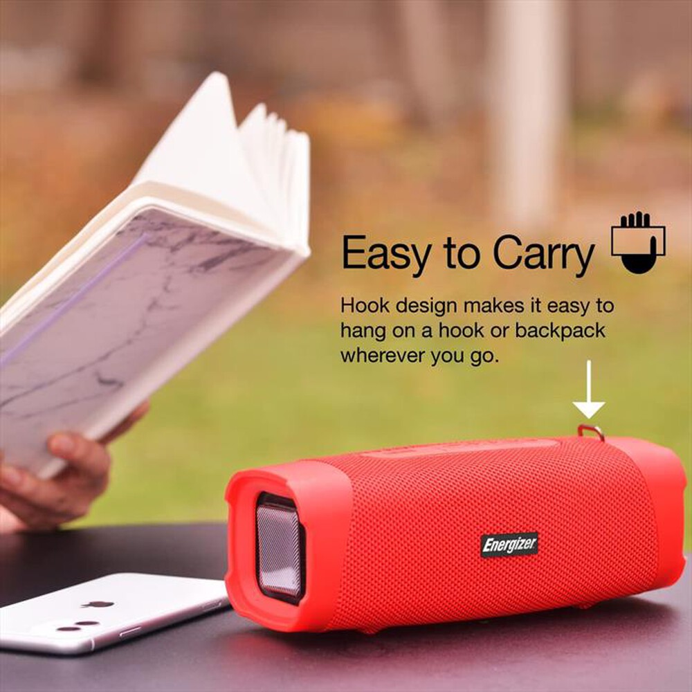"ENERGIZER - BTS105 SPEAKER PORTATILE BLUETOOTH-ROSSO"