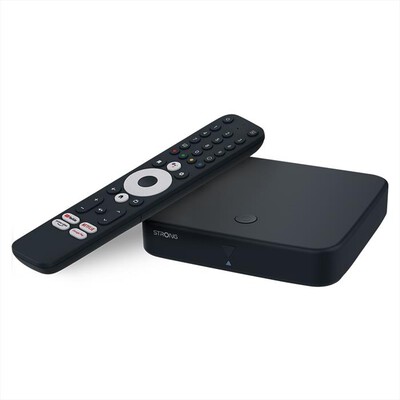 STRONG - ADNROID TV BOX 9.0 NETFLIX COMANDI VOCALI LEAP-S3-nero