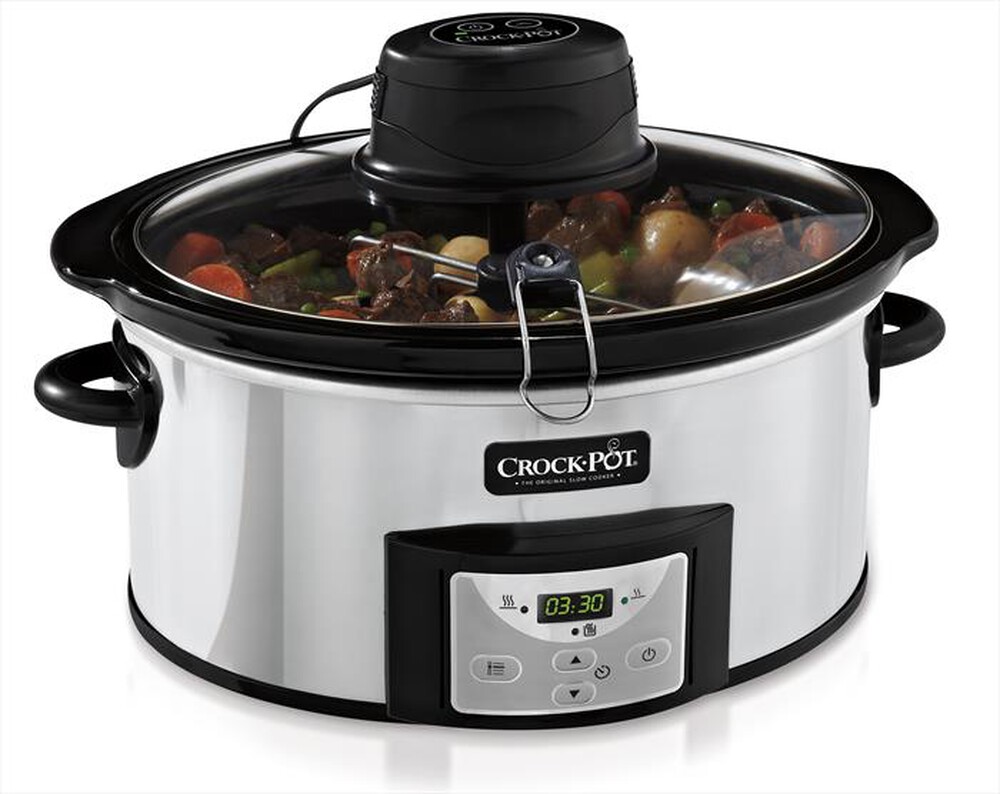 "Crock Pot - SlowCooker 5,7 LT Automes-Silver"