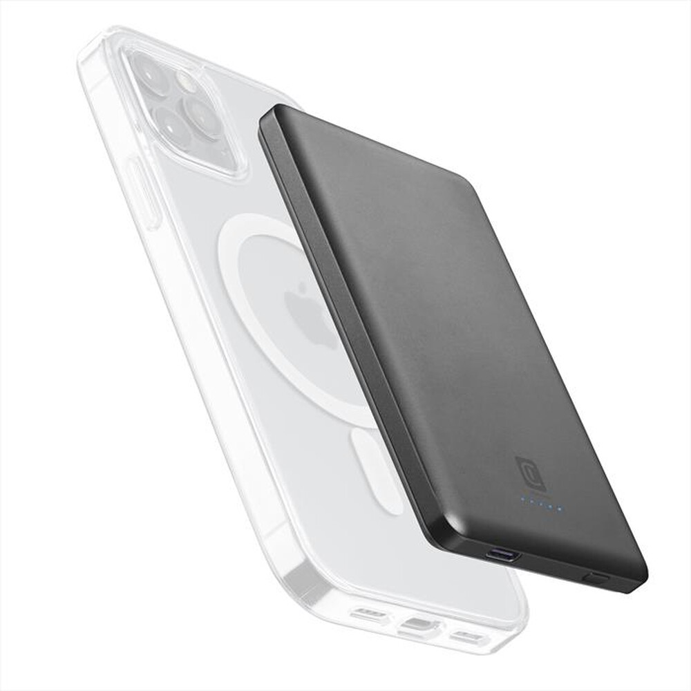 Immagine del prodotto CELLULARLINE - Power bank PBMAGSLIM5000WIRD-Grigio