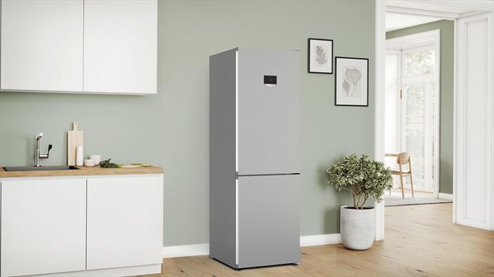 "BOSCH - Frigorifero combinato KGN367LDF Classe D-Metal look"