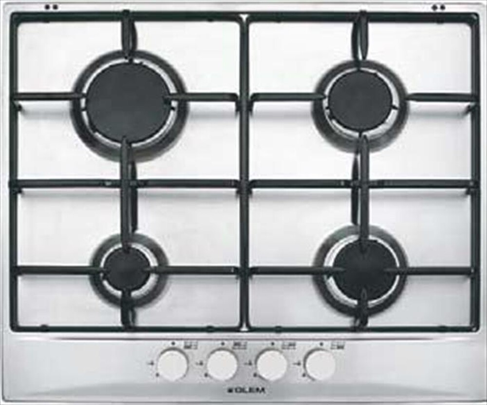 "GLEM GAS - Piano cottura a gas GT64HIX 4 fuochi 58,5cm-Inox"
