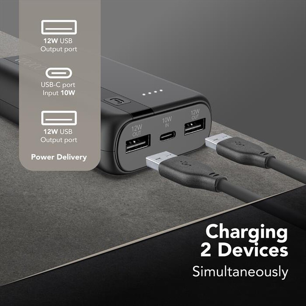Immagine del prodotto CELLULARLINE - Powerbank PBENTRY10000K-Nero