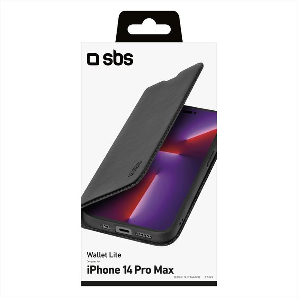 "SBS - Cover TEBKLITEIP1467PK per iPhone 14 Pro Max-Nero"