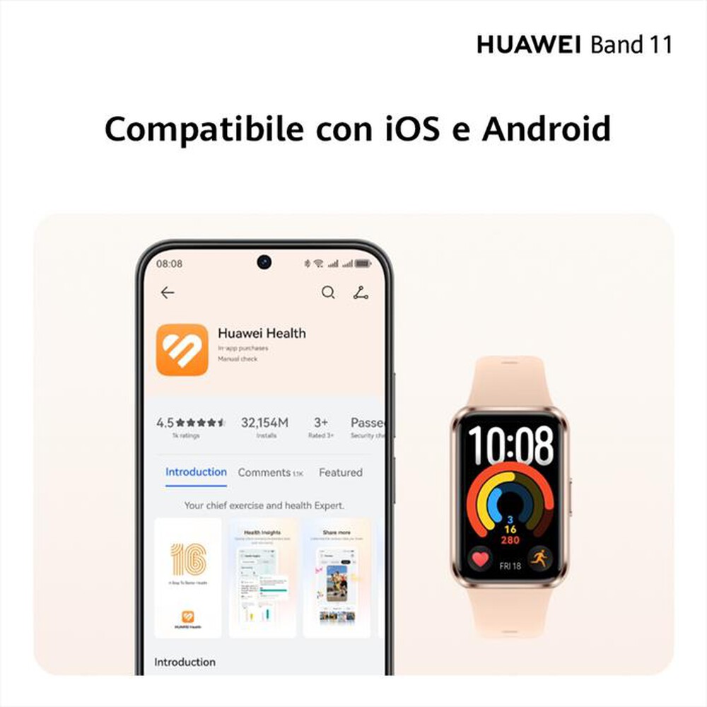 Immagine del prodotto HUAWEI - Fitness tracker BAND 11-BLACK