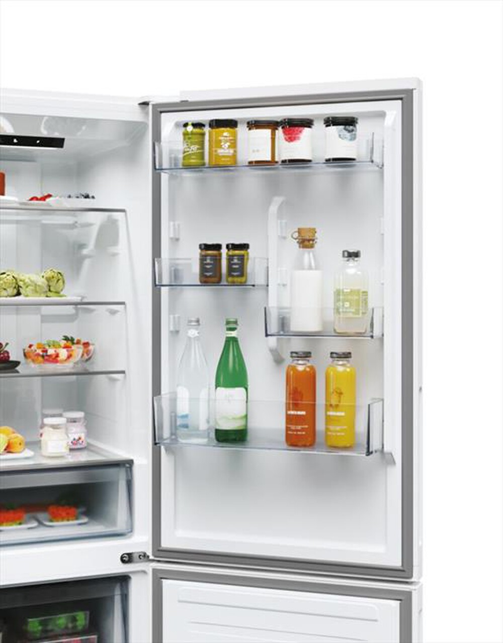 "CANDY - Frigorifero combinato CNCQ2T618EW Classe E 355 lt-Bianco"