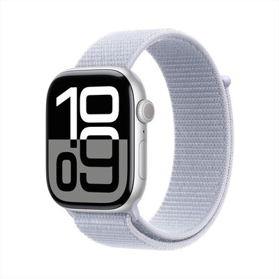 APPLE - Watch Series 10 GPS + Cellular 46mm Alluminio-Argento - Sport Loop Blu Cloud