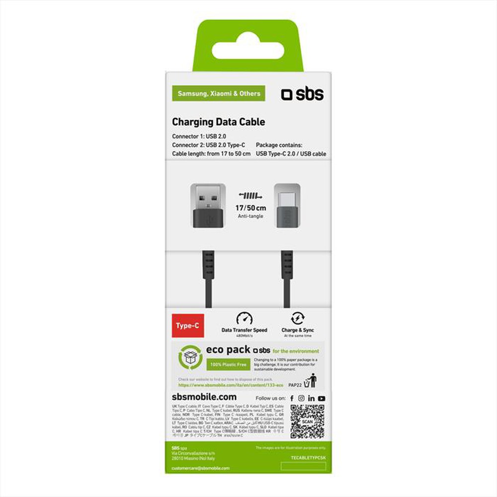 "SBS - TECABLETYPCSK-Nero"