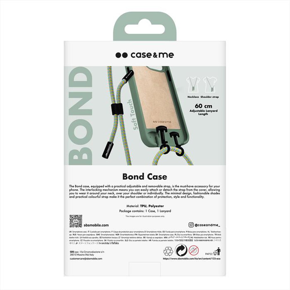 "CASEME - Cover CMCOVCROSBIP1467PS per iPhone 14 Pro Max-Salvia"