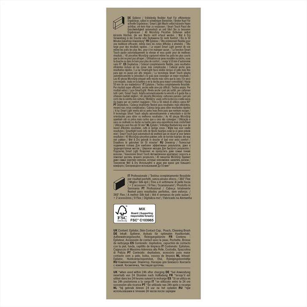 "BRAUN - Epilatore SILK-ÉPIL 9 9-011-BIANCO/ORO"