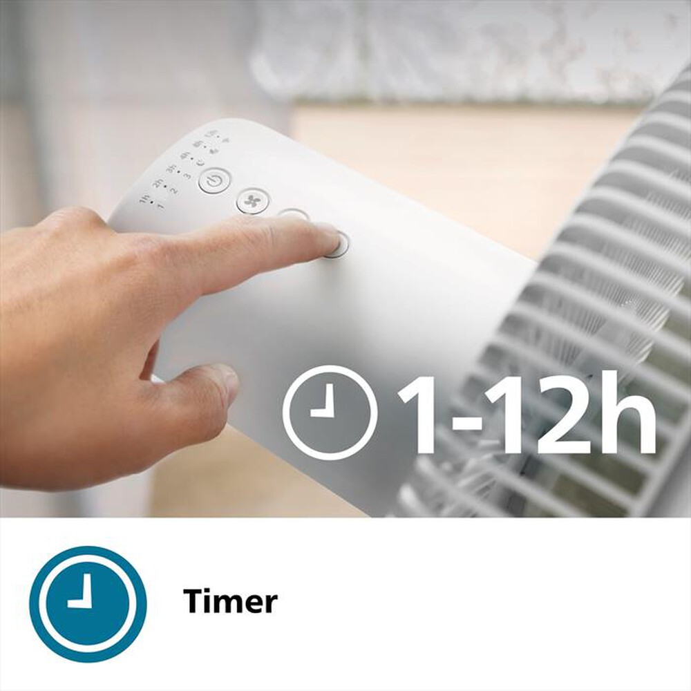 "PHILIPS - Ventilatore a piantana SERIES 2000 CX2550/00-Bianco"