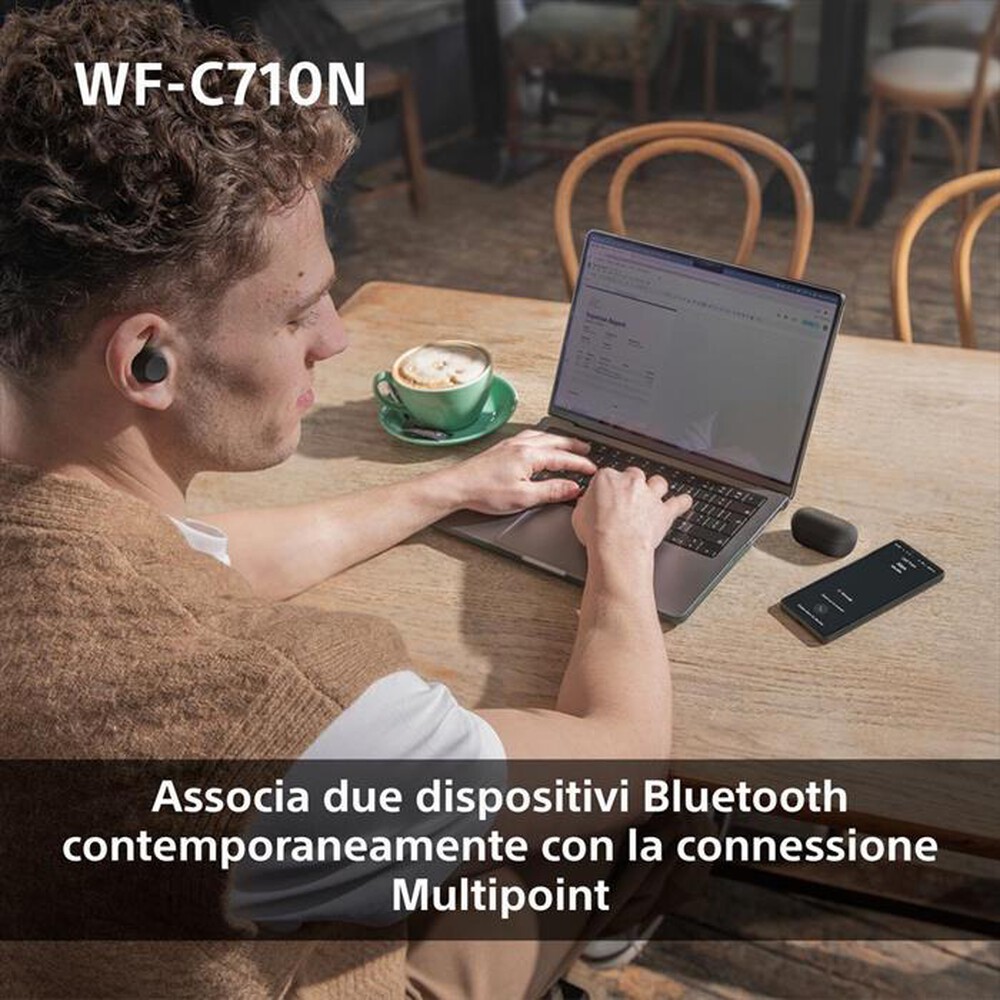 Immagine del prodotto SONY - Cuffie True Wireless WFC710NW.CE7-Bianco