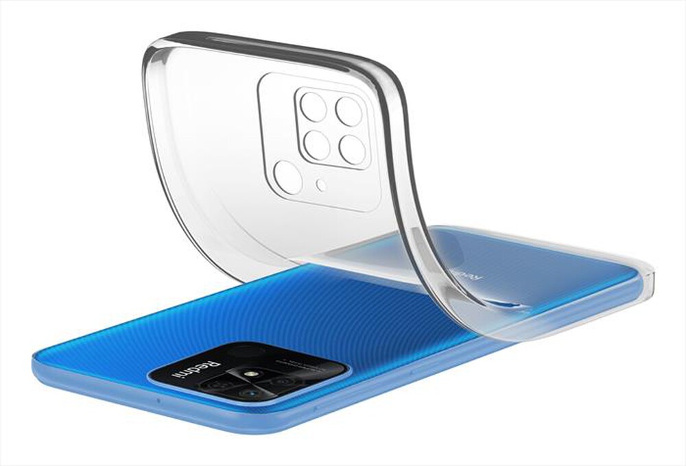 "CELLULARLINE - Custodia Back Redmi 10C SOFTXIAORE10CT-Trasparente"