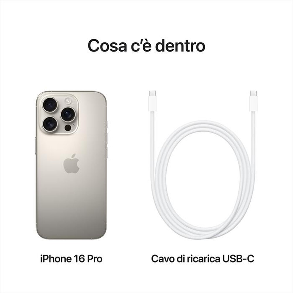 Immagine del prodotto APPLE - iPhone 16 Pro 256GB-Titanio Naturale