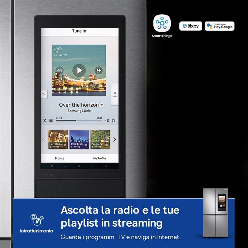 Immagine del prodotto SAMSUNG - Frigorifero 4 porte RF65DG9H0ESREF Classe E 637 lt-Inox Spazzolato