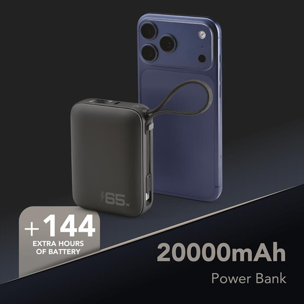 Immagine del prodotto CELLULARLINE - Power bank POCKET 20000 MAH 65W PORTA USB-C-Nero