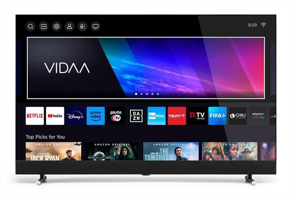 "TELESYSTEM - Smart TV Q-LED UHD 4K 50\" SONIC50QLED SMV14-black"