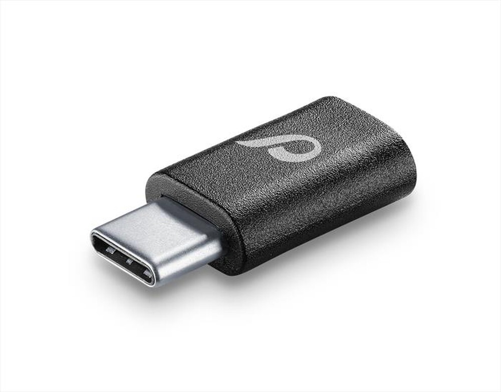 "CELLULARLINE - CHADUSBCK Microusb-usb-c Adattatore usb-Nero"