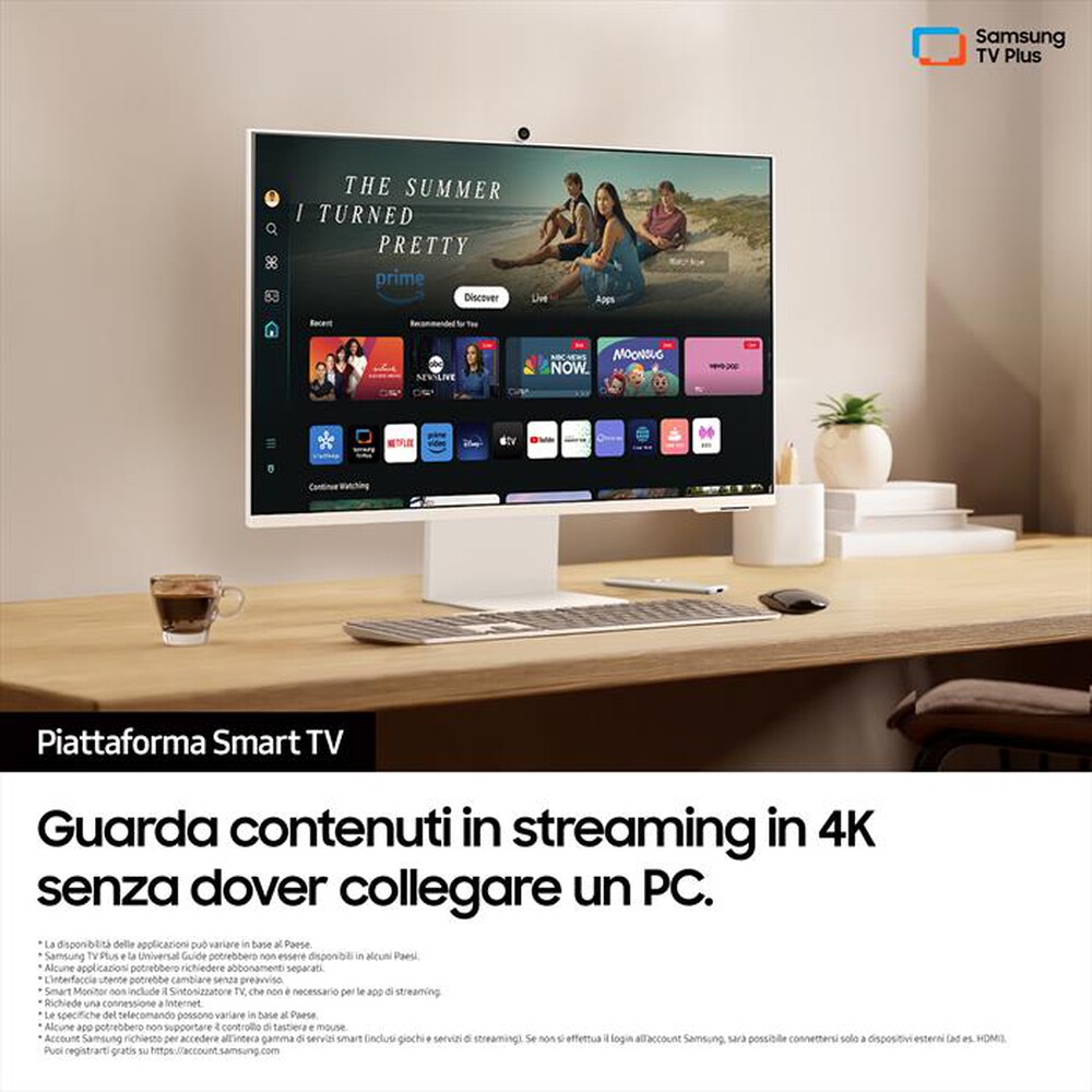 Immagine del prodotto SAMSUNG - SMART Monitor LED M8 M80D DA 32'' UHD FLAT