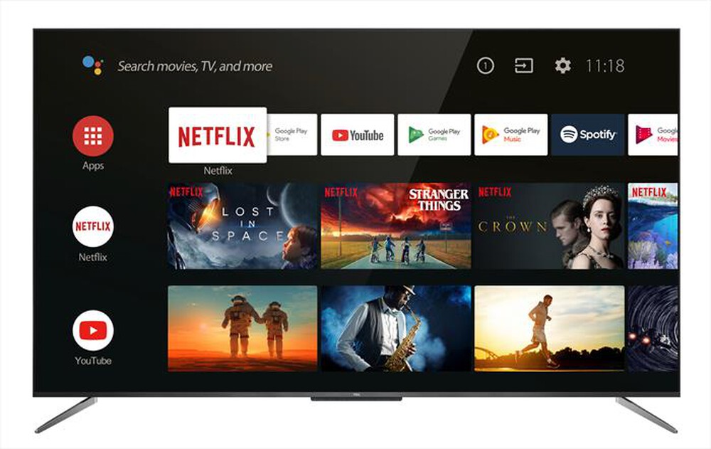 "TCL - 55C715-Alluminio nero spazzolato"