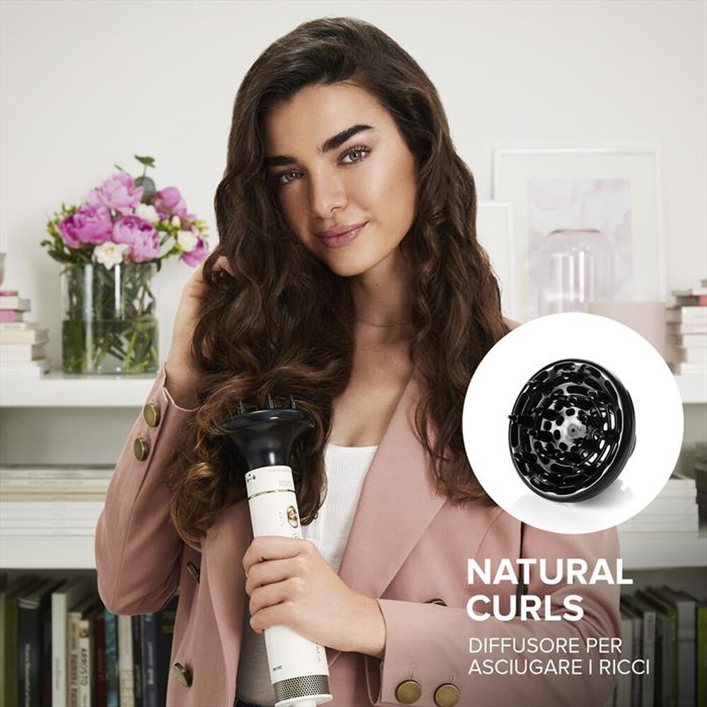 Immagine del prodotto BELLISSIMA IMETEC - MODELLATORE AD ARIA CALDA AIR WONDER-Oro, Bianco