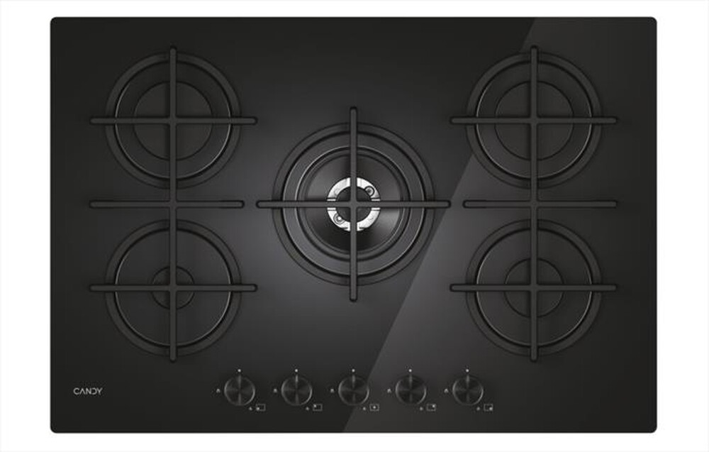 "CANDY - Piano cottura a gas CVG74WTB 75 cm-Black"