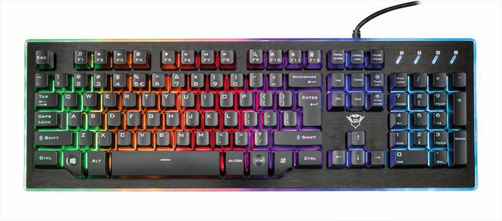 "TRUST - TASTIERA GAMING THURA SEMI-MECH KB CONNESSIONE USB-Black"