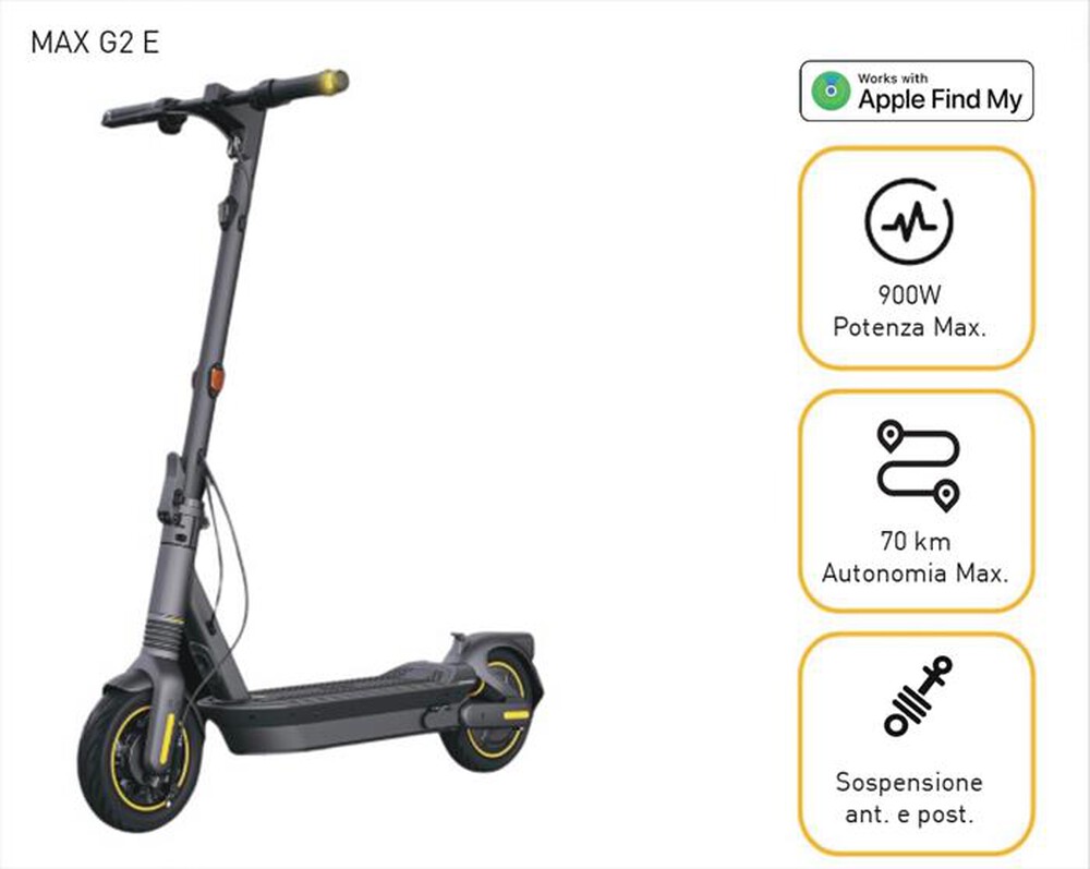 "SEGWAY - Monopattino elettrico NINEBOT KS MAX G2 E-nero"