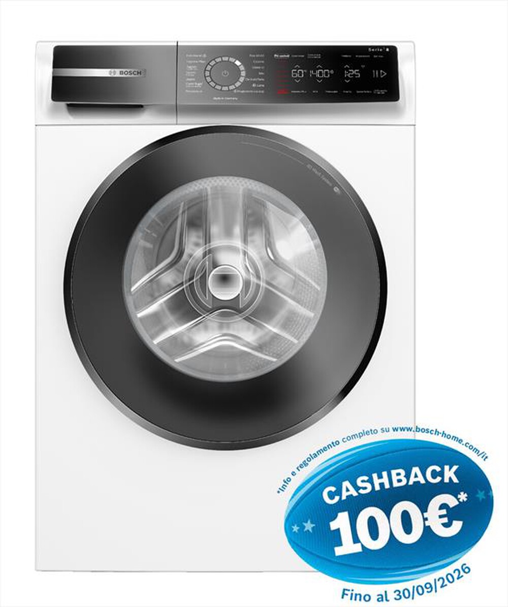 BOSCH - Lavatrice Serie 8 WGB24400IT 9Kg 1400g/m Classe A-Bianco