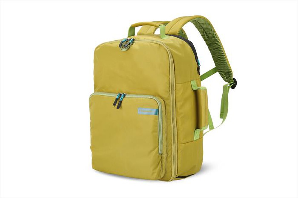 "TUCANO - Zaino da viaggio, bagaglio a mano, 38L-Verde"