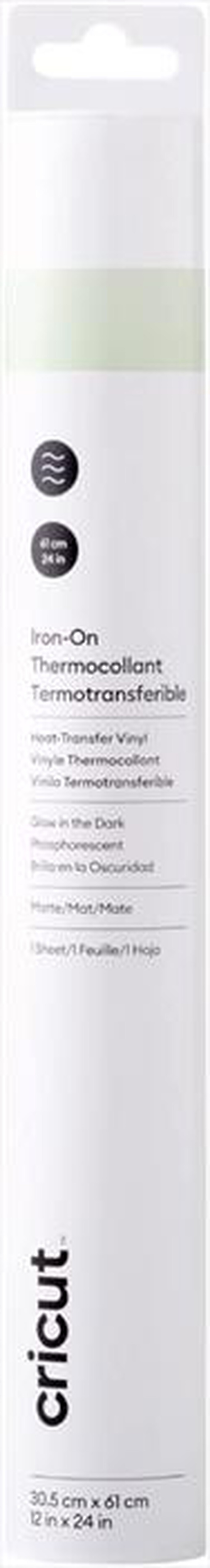 Immagine del prodotto CRICUT - Rotolo in vinile IRON ON GLOW-Bianco