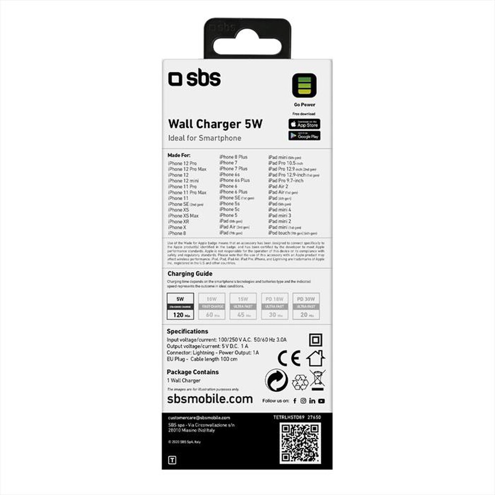 Immagine del prodotto SBS - TETRLHSTD89