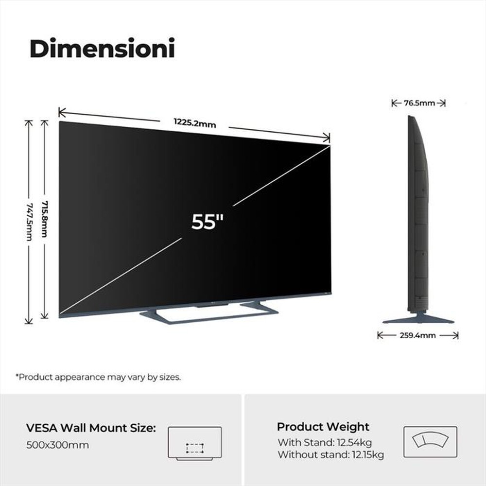 Immagine del prodotto HAIER - Smart TV QLED UHD 4K 55" H55S90GUX-Nero