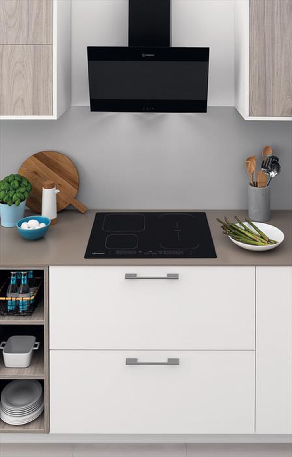 Immagine del prodotto INDESIT - Piano cottura induzione IB 65B60 NE 59 cm-Nero