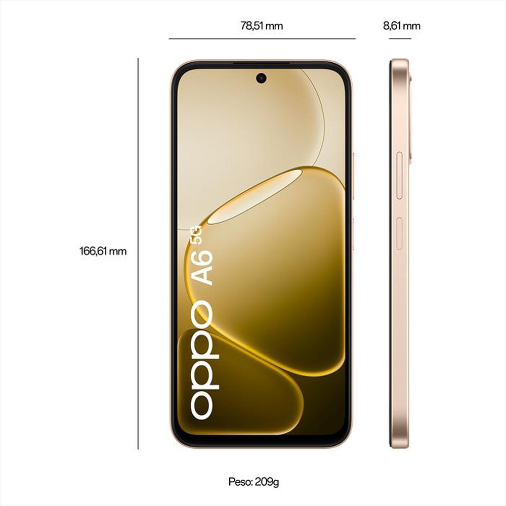 Immagine del prodotto OPPO - Smartphone A6 5G 6+256-Aurora Gold