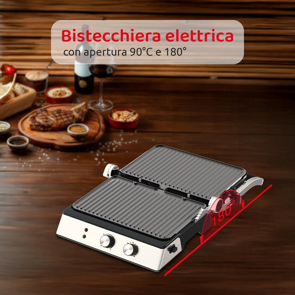 Immagine del prodotto MELCHIONI FAMILY - Bistecchiera BURGERONE 34-Silver / Acciaio