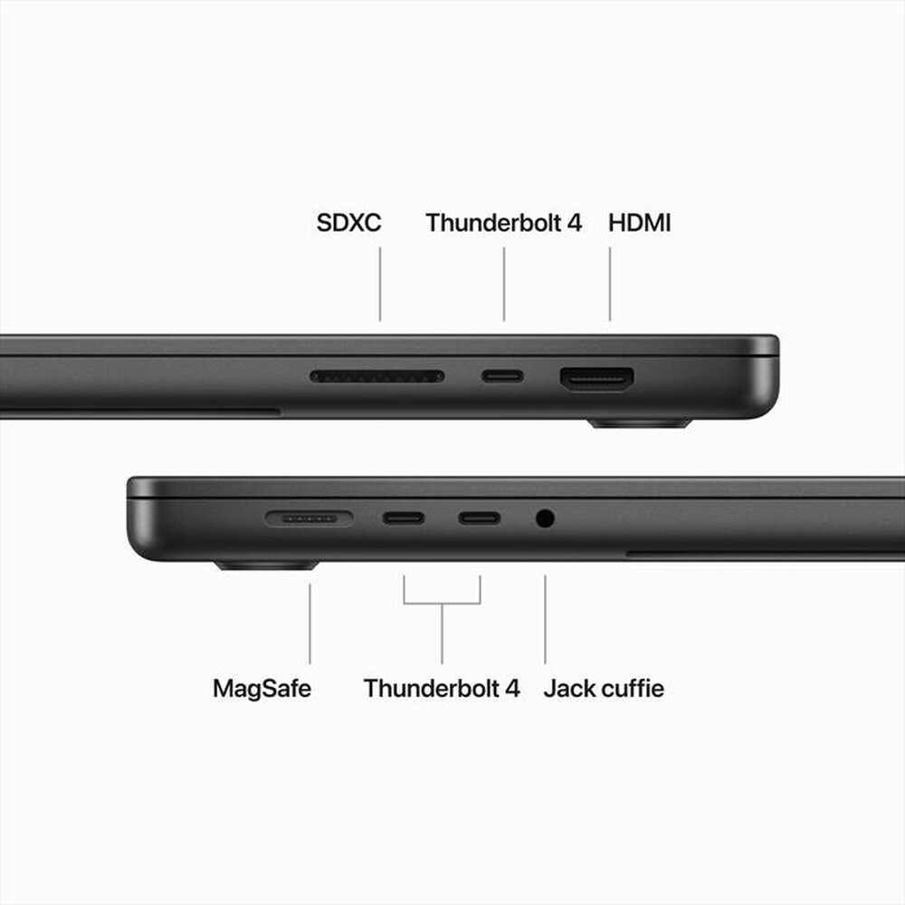 "APPLE - MACBOOK PRO 16'' M3 MAX CORE 16 CPU 40 GPU 1TB-Nero Siderale"