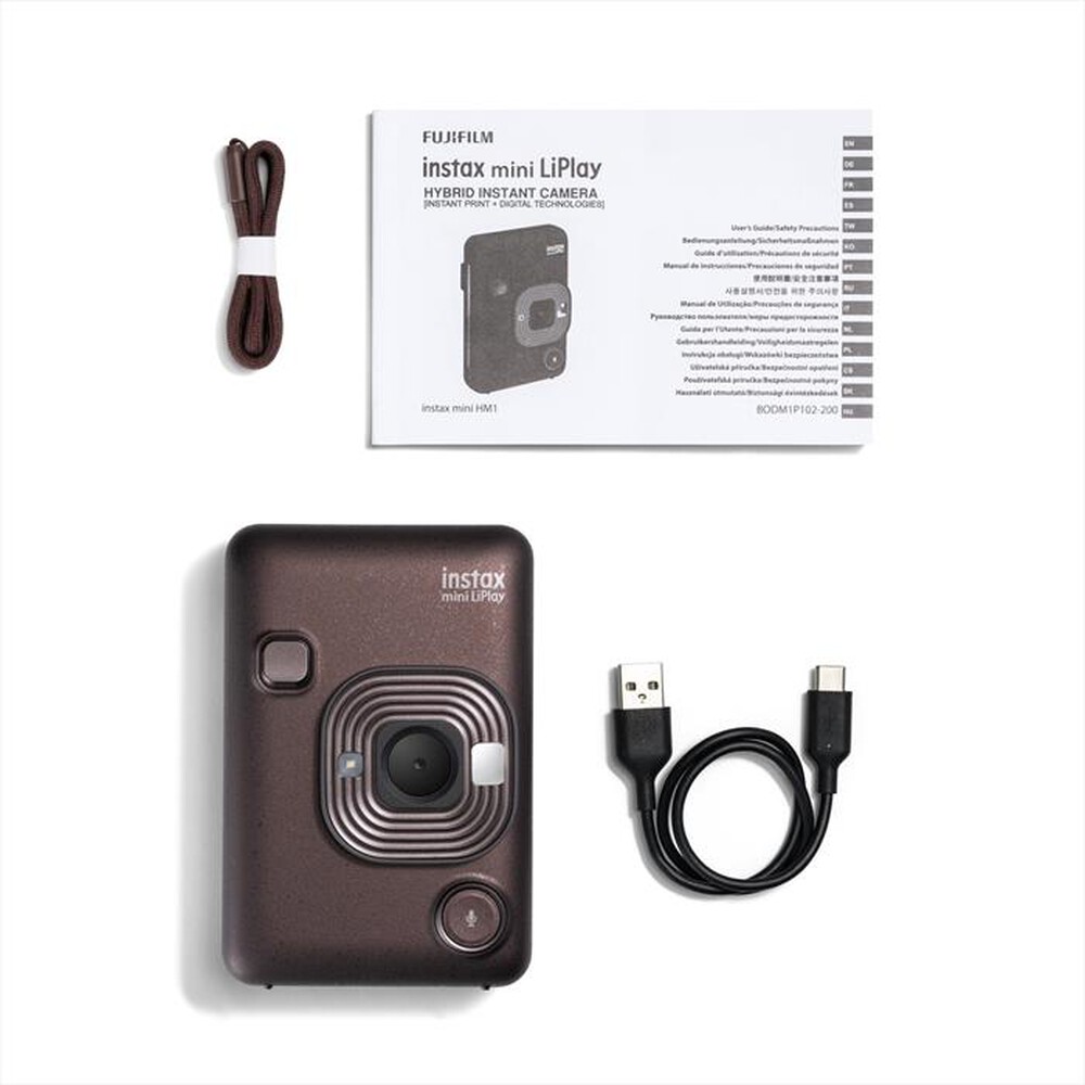 "FUJI - Fotocamera compatta INSTAX MINI LIPLAY-BRONZO"
