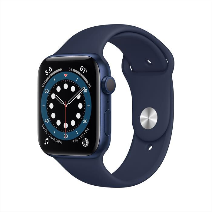 APPLE - Apple Watch Series 6 GPS 44mm Alluminio Blu - Cinturino Sport Blu |  Euronics