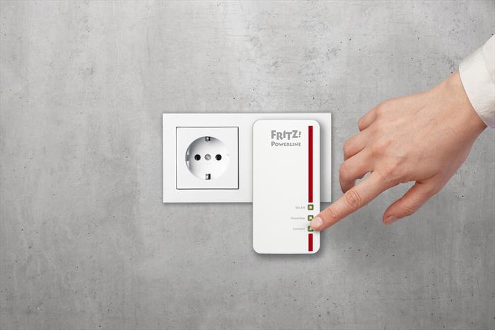 "FRITZ! - FRITZ!POWERLINE 1260E INTERNATIONAL-Bianco/Rosso"
