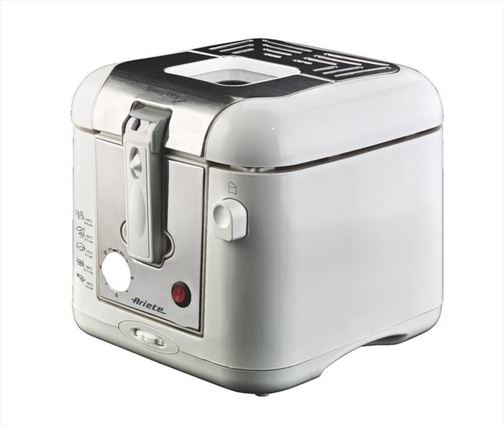 "ARIETE - 4612 Easy Fry Metal-bianco/metal"