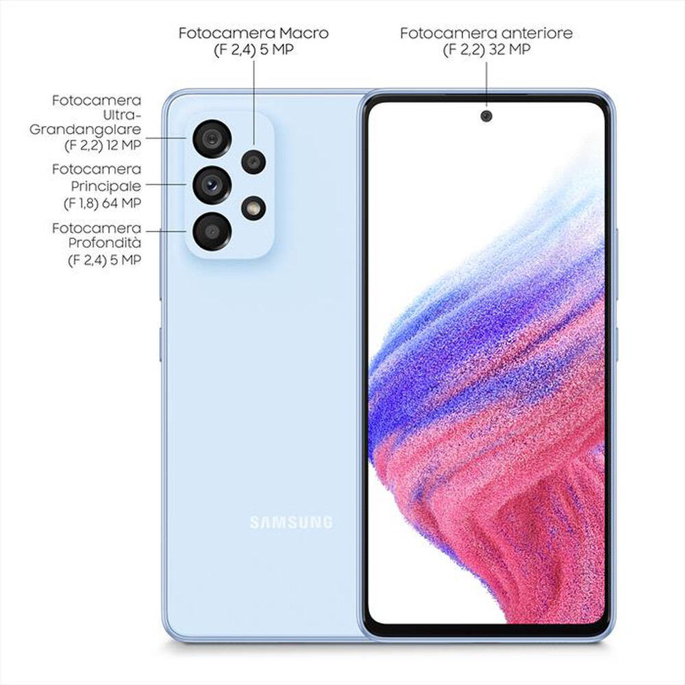 "SAMSUNG - GALAXY A53 5G 256GB-Awesome Blue"