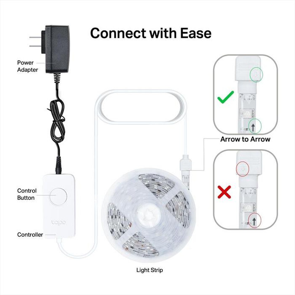 "TP-LINK - SMART WI-FI LIGHT STRIP, MULTICOLOR, 5 METERS"